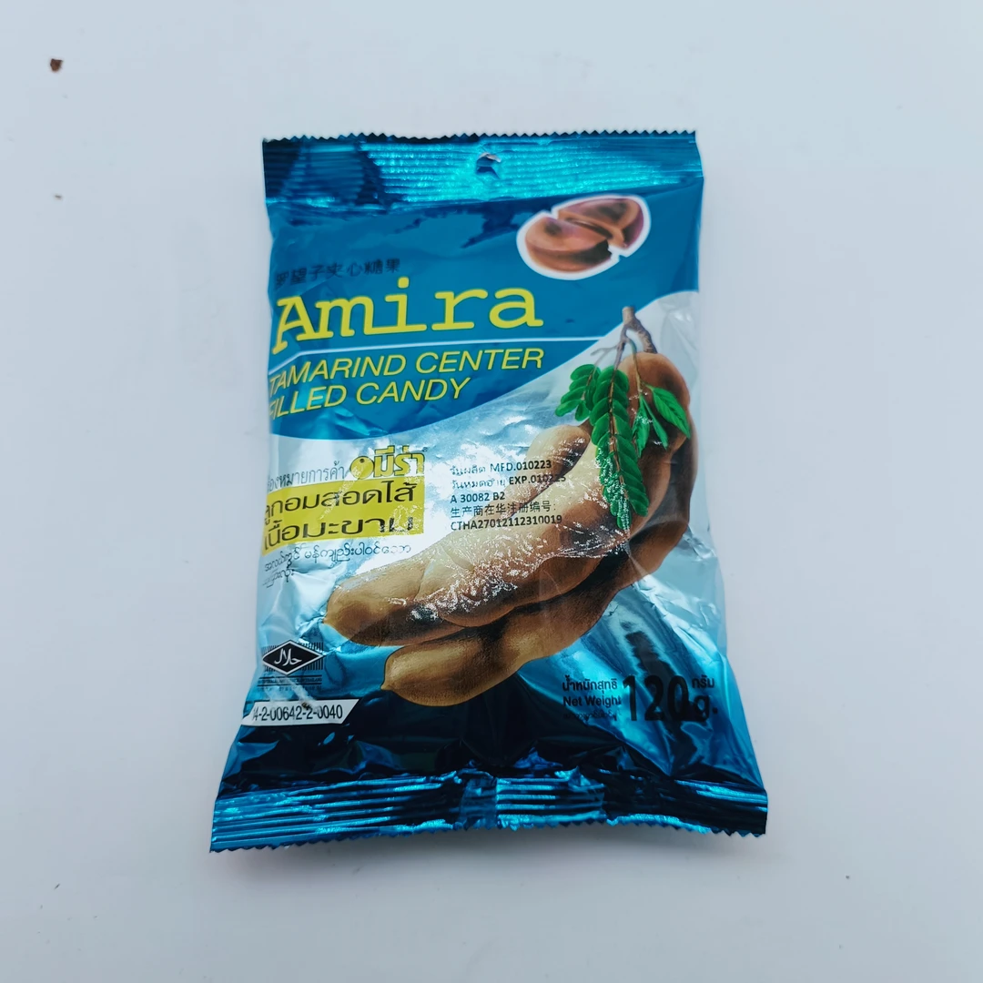 泰国进口酸角糖amira makam 夹心酸子糖酸角喜糖开胃糖果120g袋装