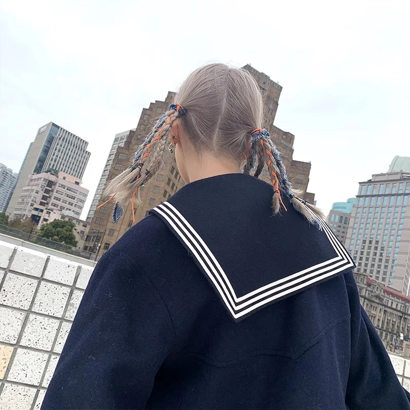 浮力【MOF少女百货】MOF礼物商店温柔海军领学院风秋冬女宽松外套