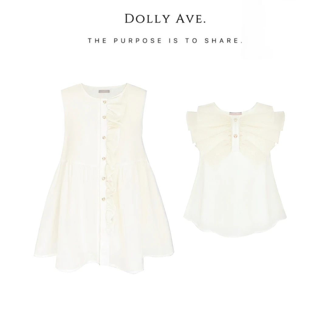 Dolly Ave 一样的月光 轻奢亲子高级感母女装上衣设计感