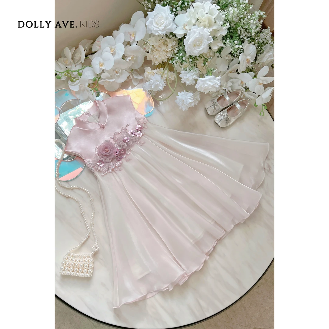【现货】Dolly Ave 美诗 气质立体花夏季女童绣花公主风连衣裙