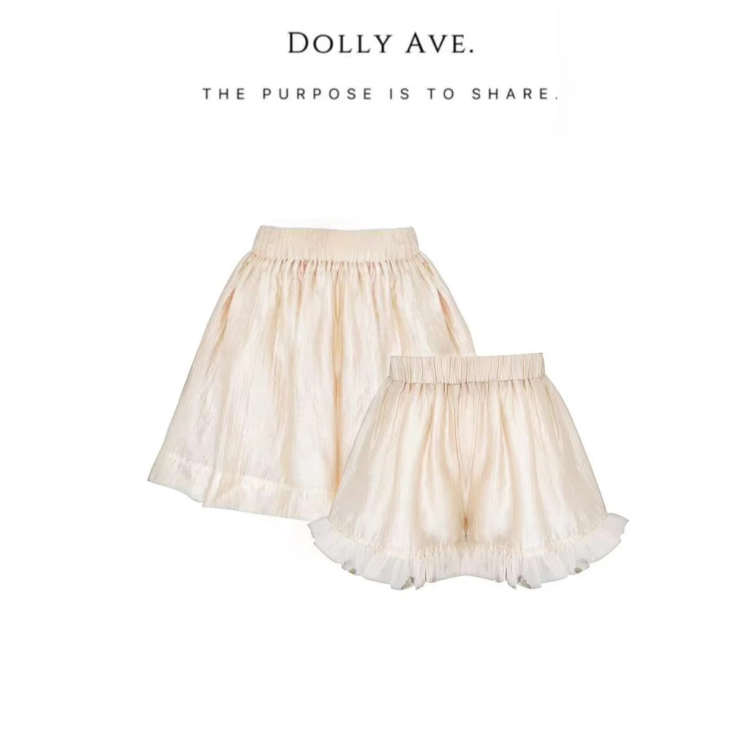 Dolly Ave 95%天丝 防晒短裤轻奢亲子高级感设计师母女装