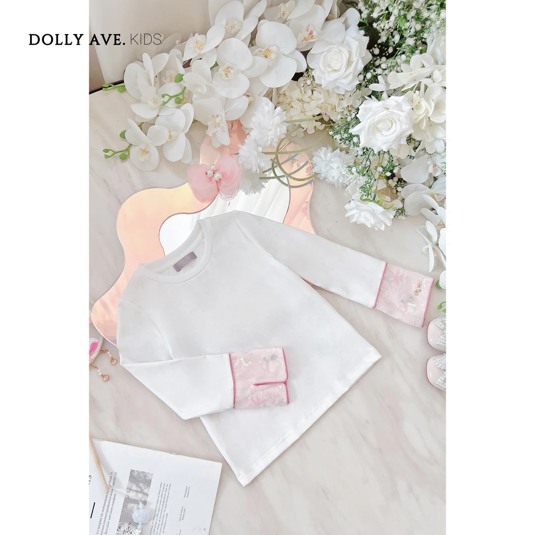 【现货】Dolly Ave 国风打底 新中式百搭单穿甜美女童汉元素上衣