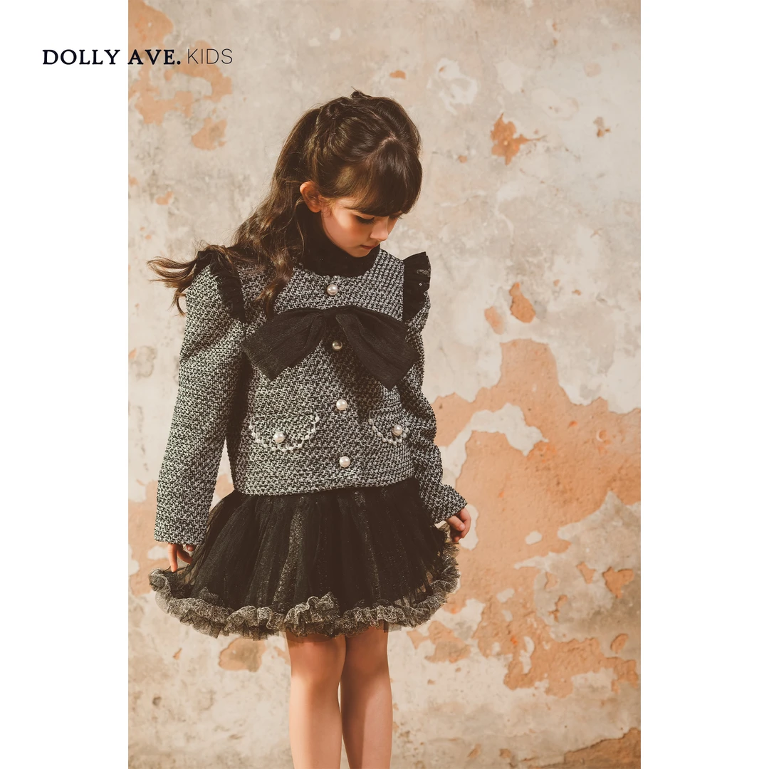 【狂欢季】Dolly Ave 小浣熊 轻奢女童小香风秋冬气质洋气外套