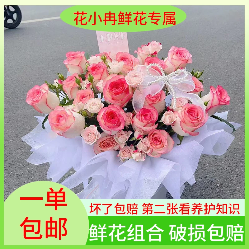 粉色系套餐:艾莎+洛神+多头折射+洋甘菊+尤加利