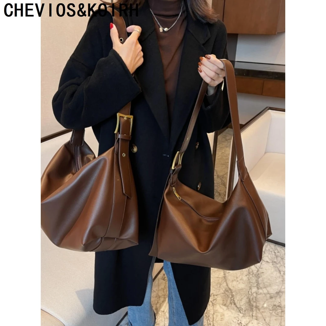 CHEVIOS KOIRH斜挎包包女大容量2025新款单肩通勤托特包女士休闲