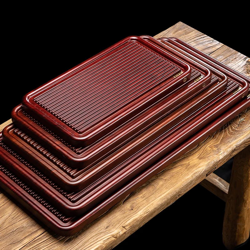 2023新款简约小型家用排水盘仿电木茶盘重竹茶海办公室茶台干泡台