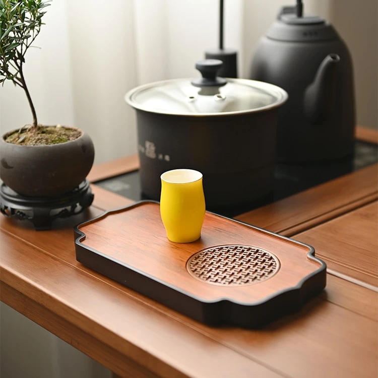 祥福微棠现代纯天然高端重竹家用干泡台茶台茶具托盘茶海干泡茶盘
