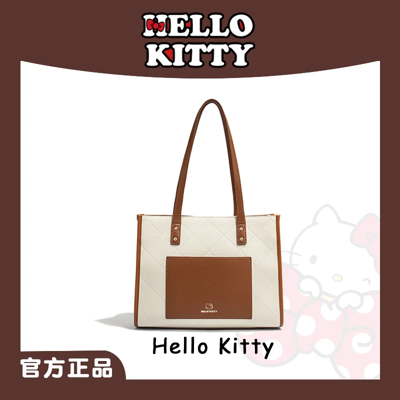 HELLO KITTY/凯蒂猫2024秋冬新款时尚休闲通勤撞色托特包