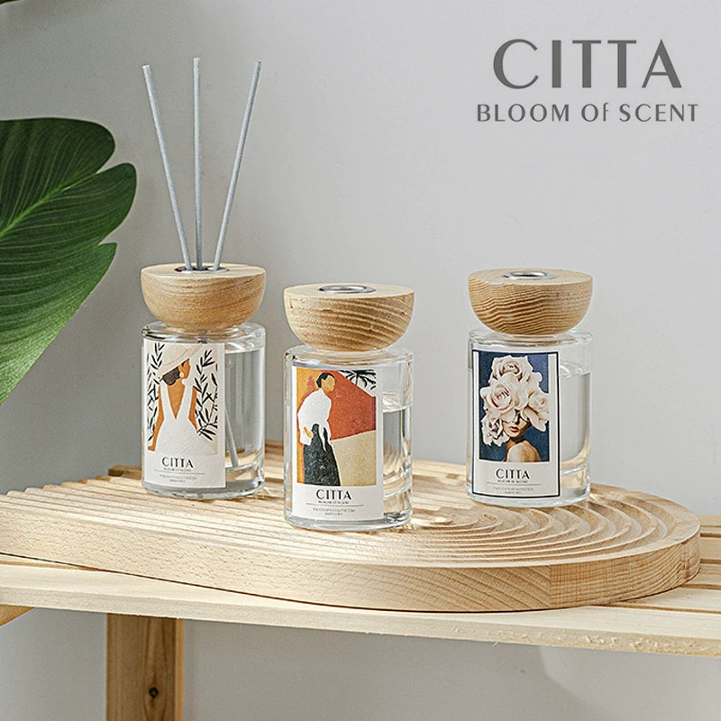 CITTA西苔 藤条无火香薰精油厕所除臭酒店室内空气清新剂香氛摆件