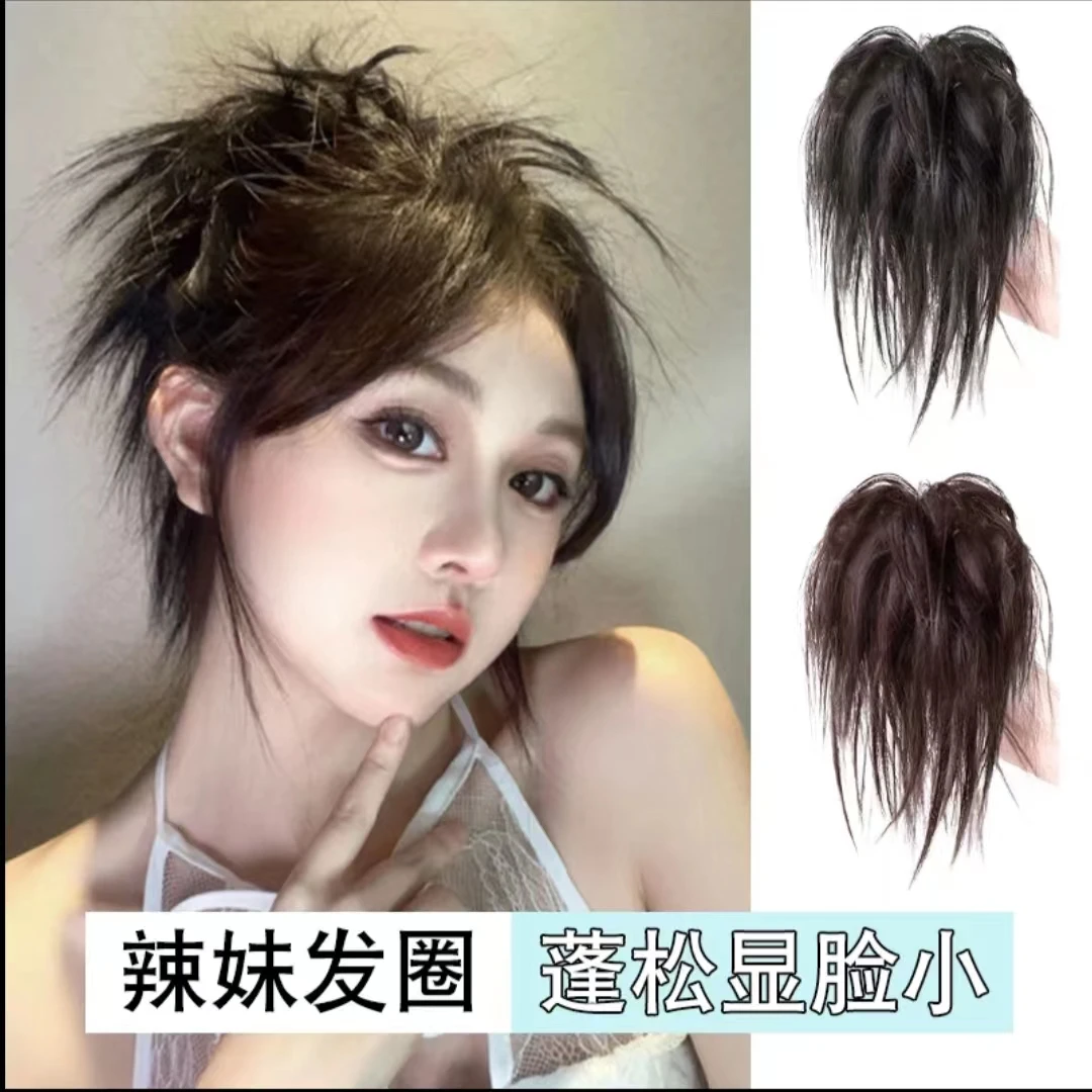 鸡窝头假发抓夹辣妹头饰百搭女网红鸡窝头抓夹韩版发夹抓夹后脑勺