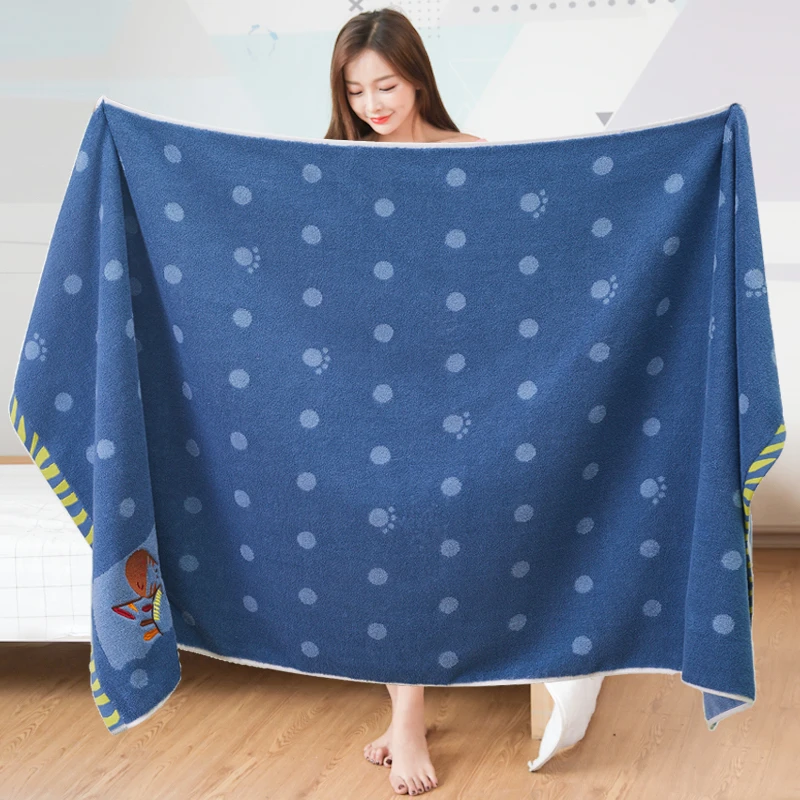纯棉浴巾家用吸水成人情侣通用全棉大毛巾柔软不掉毛洗澡游泳裹巾