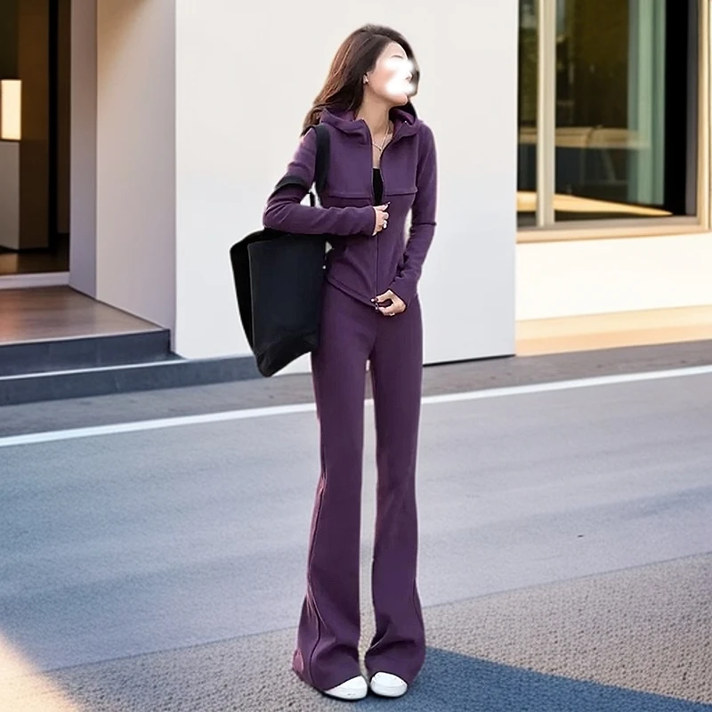 网红洋气炸街女装时尚休闲炸街潮牌修身秋季秋天炸街一整套女装