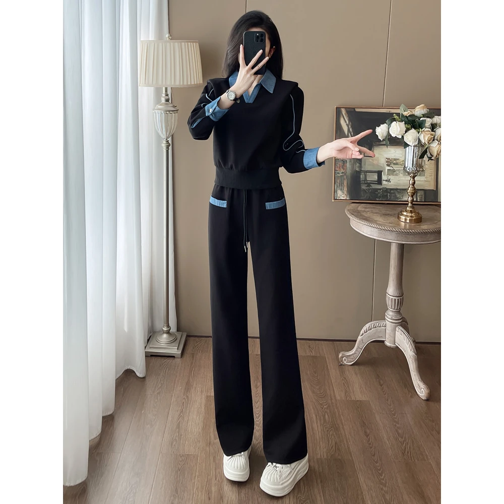 欧货时尚休闲运动套装女春秋显瘦高级感春季套装女款爆款2025新款