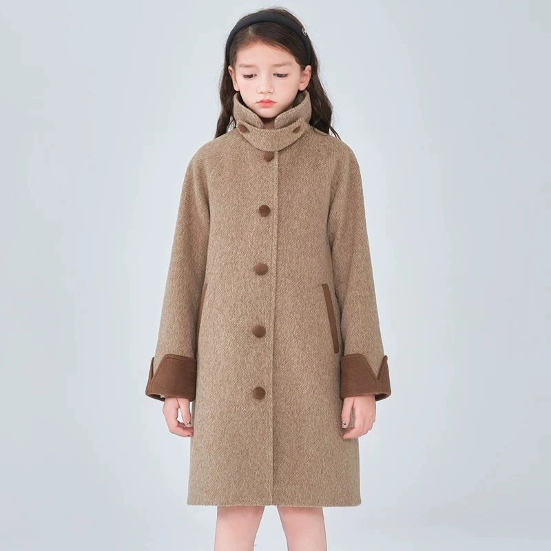 甜预女中大童儿童羽绒服2023年新款爆款洋气冬装儿童加厚外套