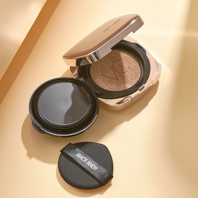 玛可安迪光采轻薄无暇气垫霜持久防汗不脱妆遮瑕双效自然返潮复古