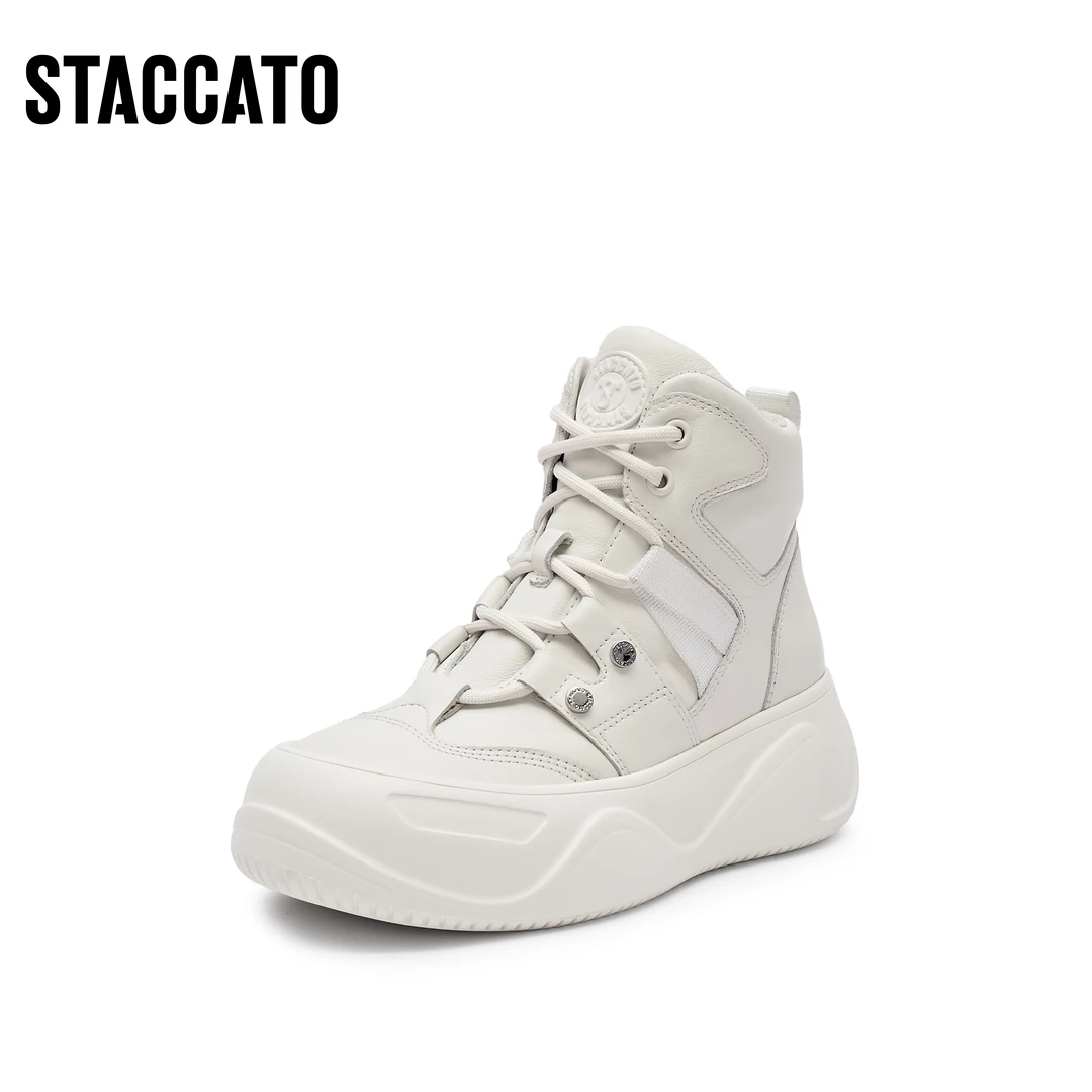 【活动】思加图冬季新款甜酷工装靴短靴厚底增高女靴D5221DD3