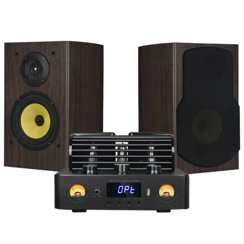 【HiFi套装】胆石机功放6胆管高保真纯铜双环牛大满配+6.5寸无源箱