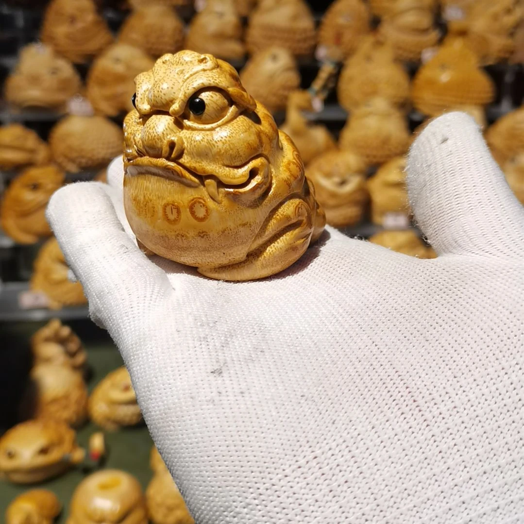 【闪购商品】竹雕金蟾摆件挂件