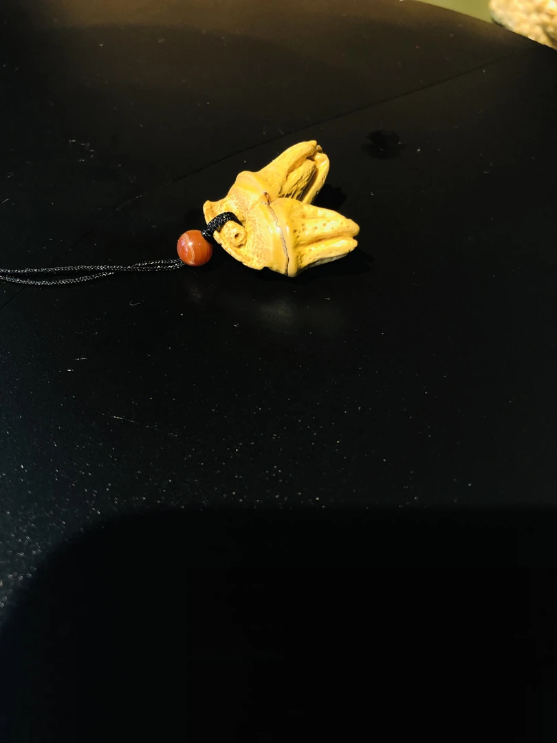 手工雕刻竹雕小佛手挂件配饰吊坠