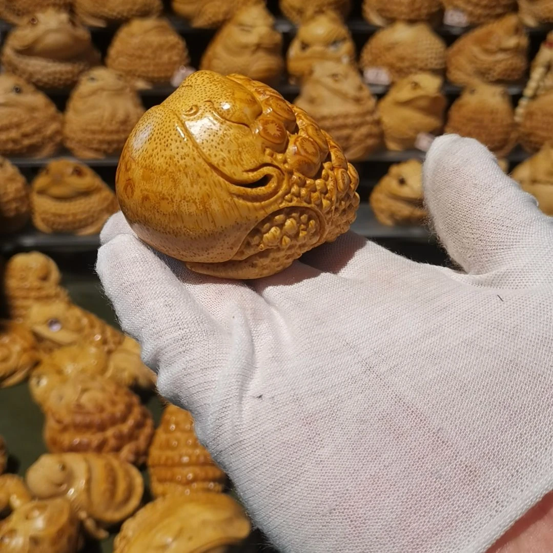 【闪购商品】我***星竹雕金蟾摆件挂件