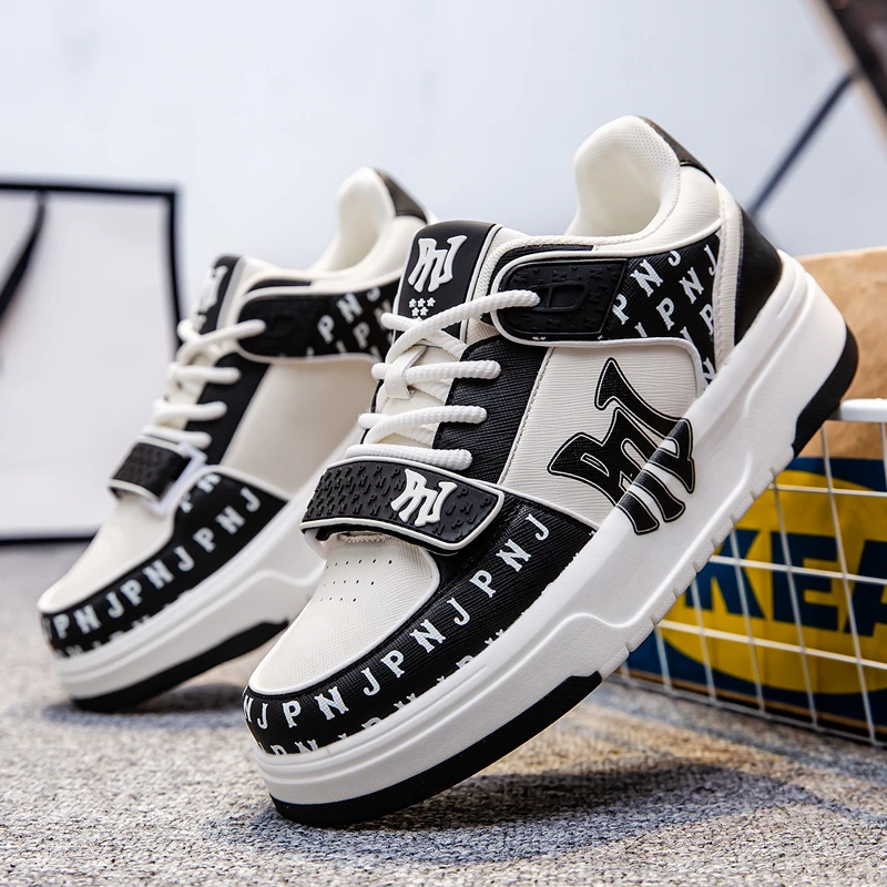 时尚潮流透气百搭复古中邦男女同款情侣增高厚底爆米花男款板鞋