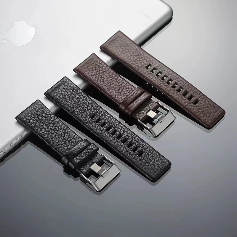 代用Diesel迪赛真皮手表带 男DZ4323/1657/4318荔枝纹表带24 26mm