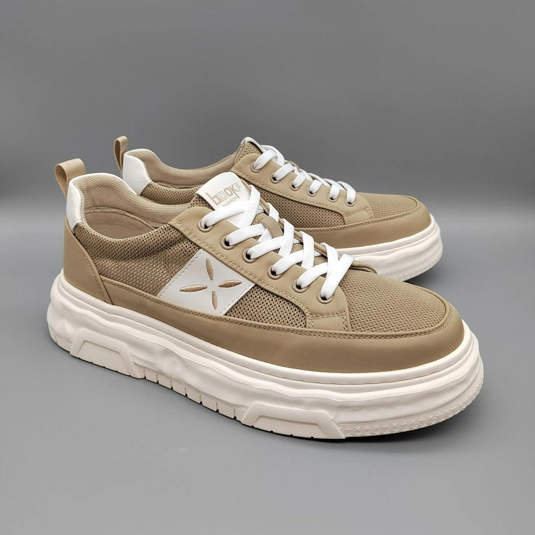 9081男士时尚百搭夏季透气潮鞋厚底网面