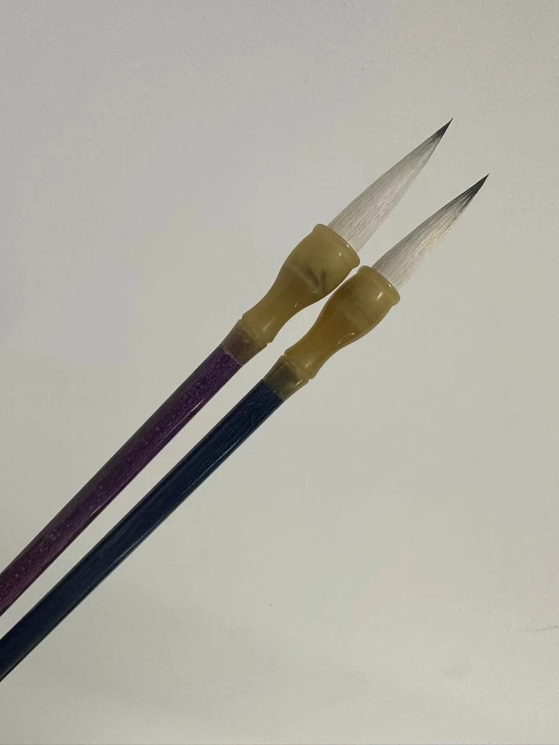 （孤独者）偏柔型中楷真正的作品专用纯动物毛兼毫毛笔