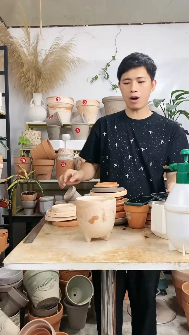 【闪购商品】红陶20CM以下14*14.5玛奇朵蛋壳 1盆无托