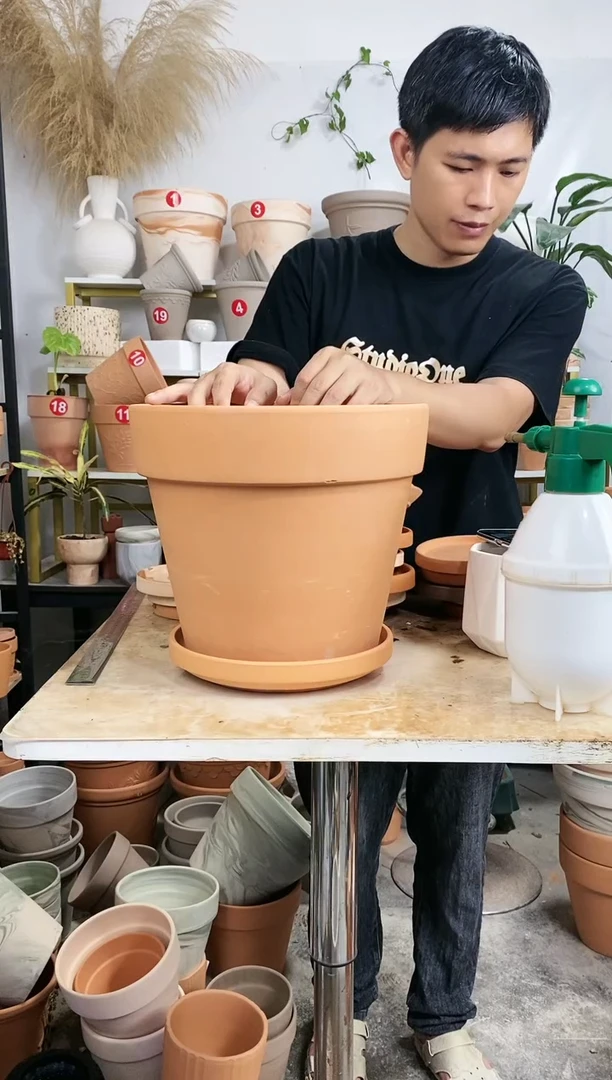 【闪购商品】红陶20CM以下30*27红陶国际 1盆1托