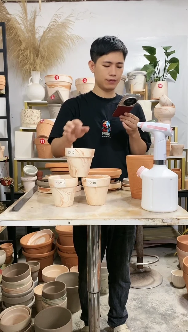 【闪购商品】陶20CM以下10*10玛奇朵 3盆无托