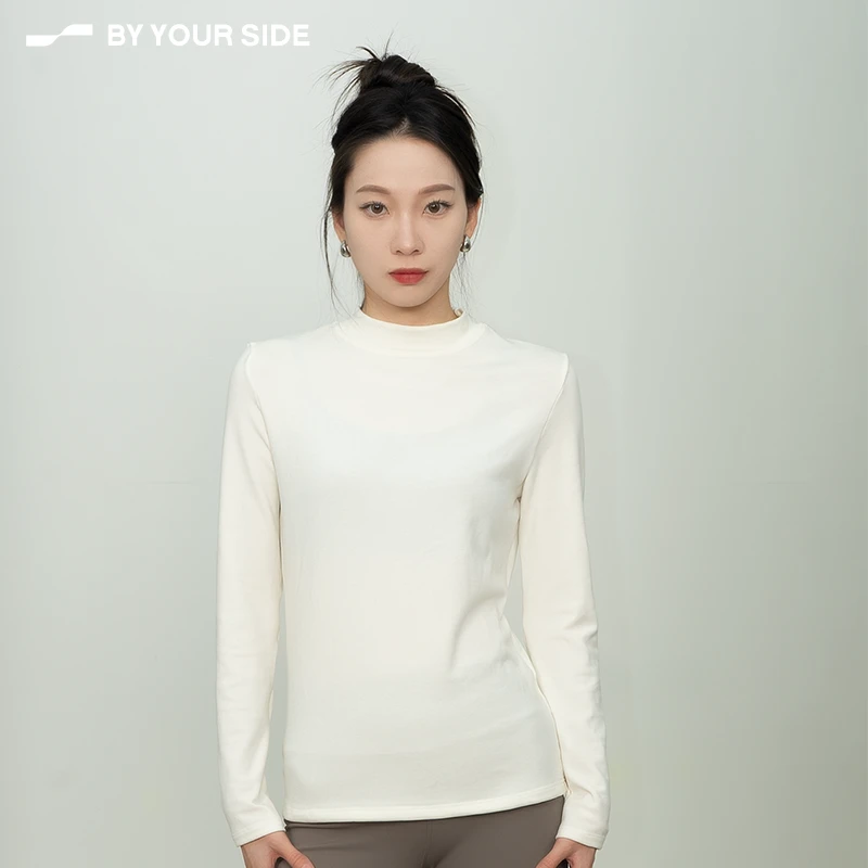 身边BYYOURSIDE醋酸羊毛半高领打底衫秋冬百搭针织长袖SCDD8135