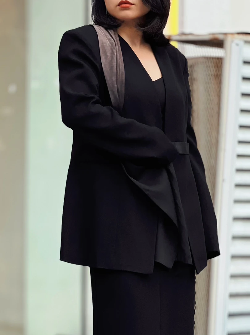 DODO【豆豆精选】26搭片个性西服 设计师款西服