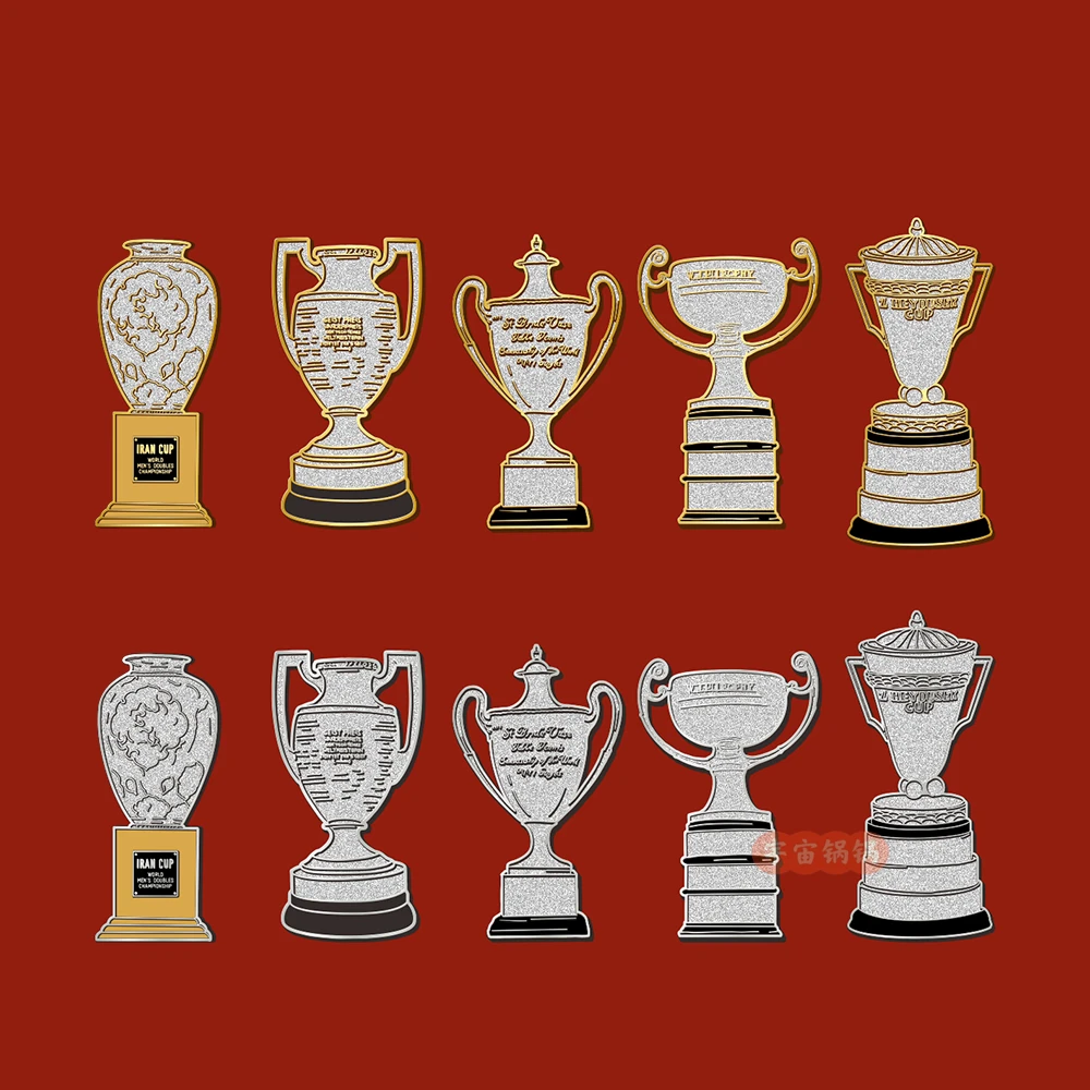 【少量现货】世乓赛冠军奖杯系列金属徽章赫杜塞克杯纪念周边