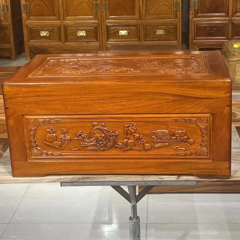 香樟木箱子衣物箱实木原木箱子——长80--宽45--高37厘米