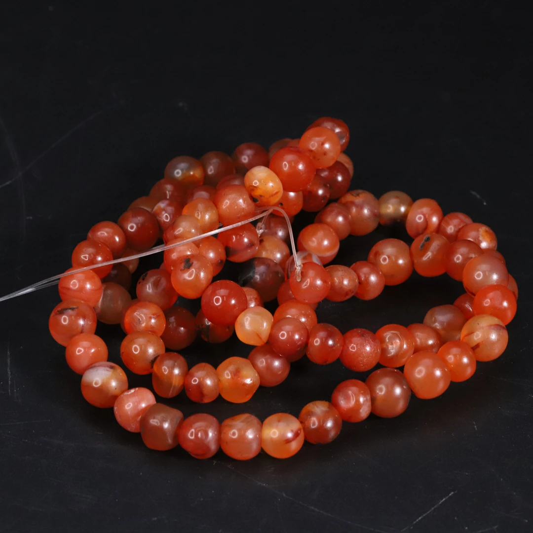 AALP230824010*【南京文物】清代老玛瑙珠
