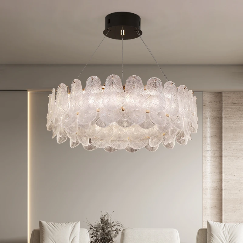 【子零小爱】（千山暮雪）客厅法式浪吊灯漫大气高级感餐厅灯卧室灯