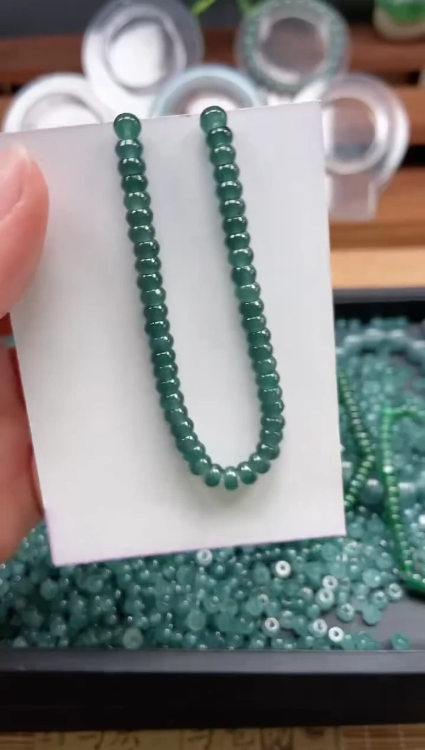 【闪购商品】翡翠手链未镶嵌多样性发货算盘珠55颗卡5