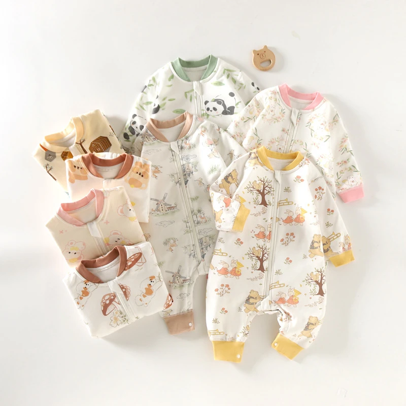 婴儿睡袋无骨缝防踢被克薄款薄棉睡袋新生儿0-2025年款儿童服装