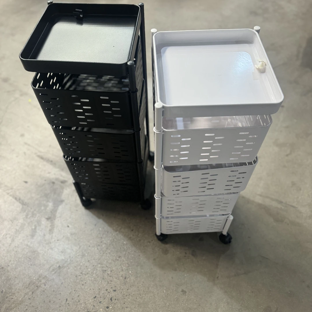 滑轮家用4层置物架 黑色白色随机发 【杰哥专属】