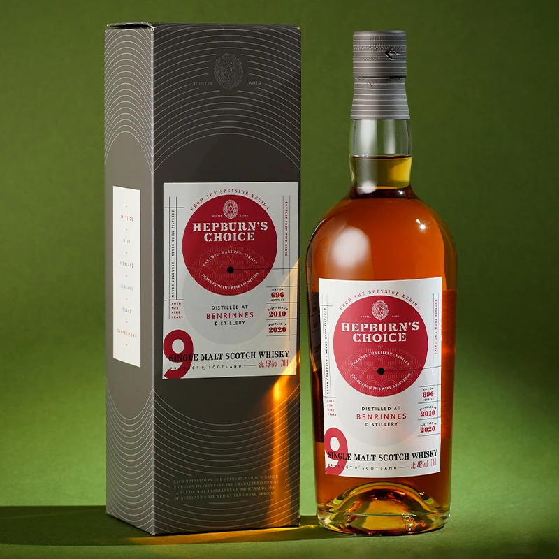本利林9年 亨特梁赫伯恩精选单一麦芽威士忌 苏格兰原瓶进口洋酒