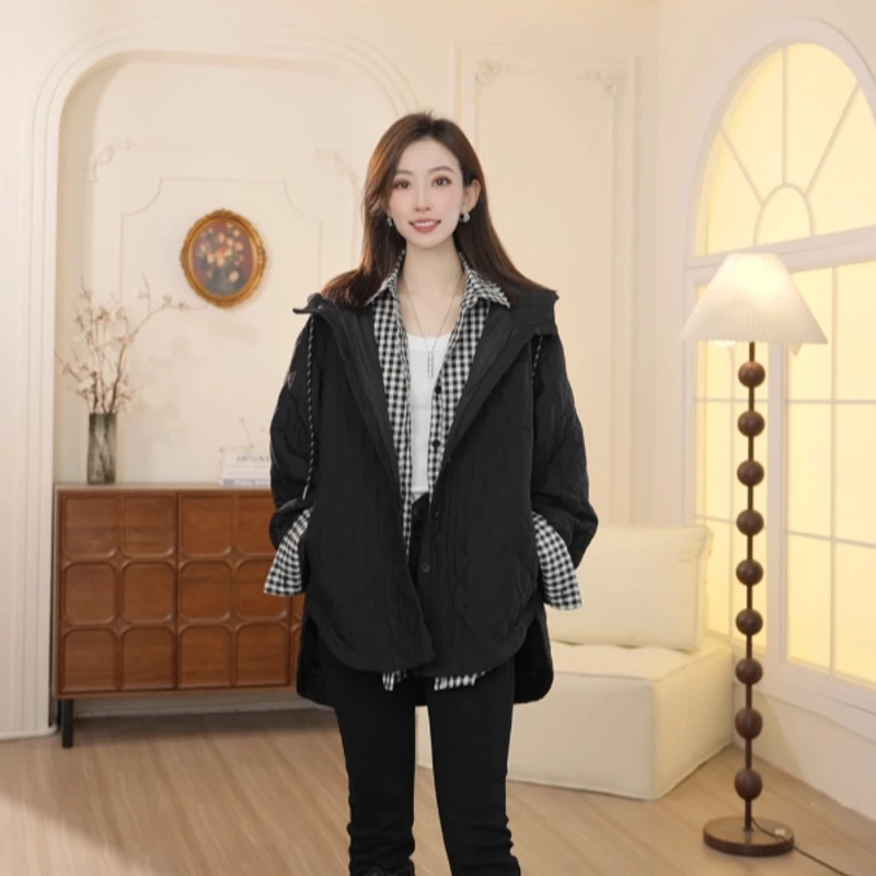 Basic House/百家好24秋冬新款时尚百搭气质棉服WD734