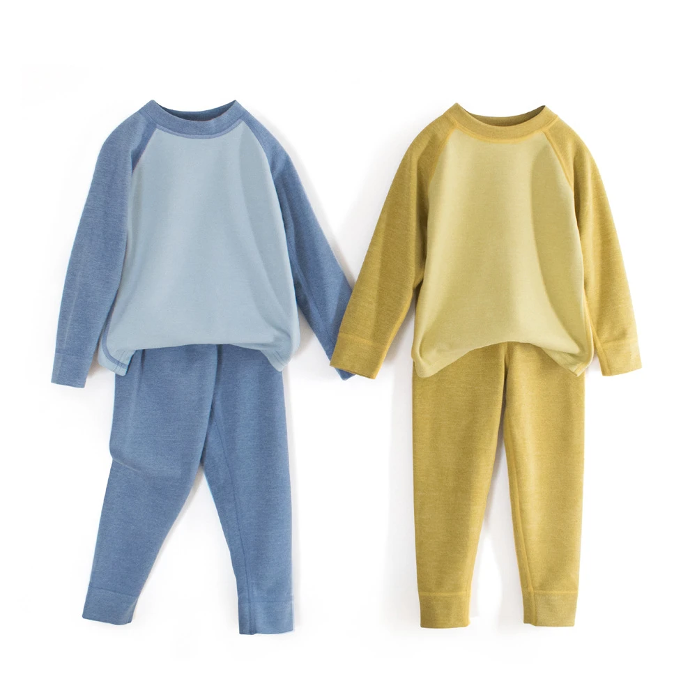 GRrr童装秋冬季新款儿童家居服套装女大童保暖内穿男孩睡衣两件套