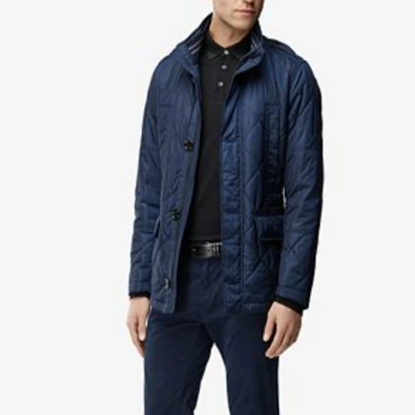 【预售 专柜3500】Hugo Boss 男士秋冬休闲蓝色外套 50378040