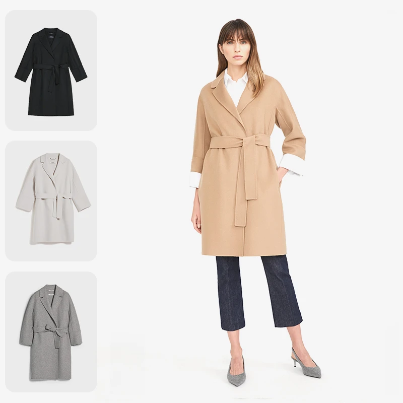 【预售 专柜10200】MaxMara  女士 S 系列中长款大衣外套 Arona