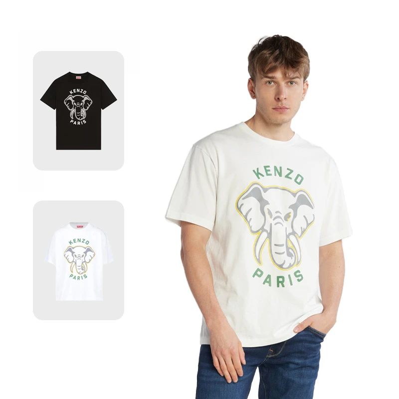 【保税仓 专柜价1499元】Kenzo/肯佐 男士纯棉短袖T恤 FD65TS0064SG