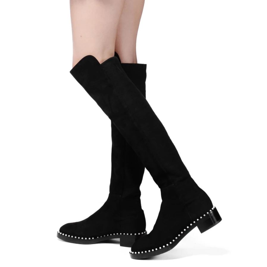 全新未使用 StuartWeitzman 【国现】女士时尚长筒靴 5050 Pearl