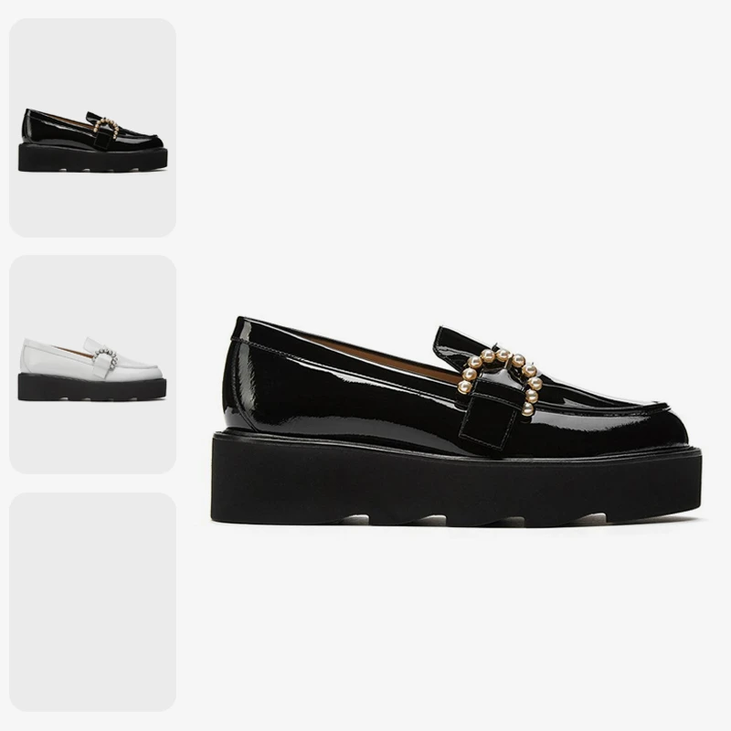 【预售 专柜4300】STUART WEITZMAN 女士珍珠乐福鞋 Piper