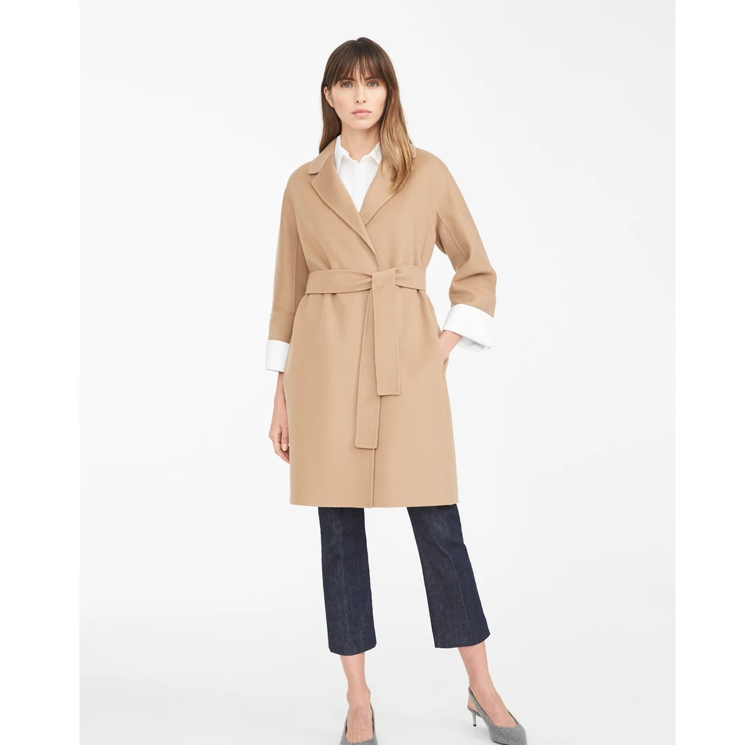 【保税仓 专柜10200】MaxMara 女士S系列中长款大衣Arona 045