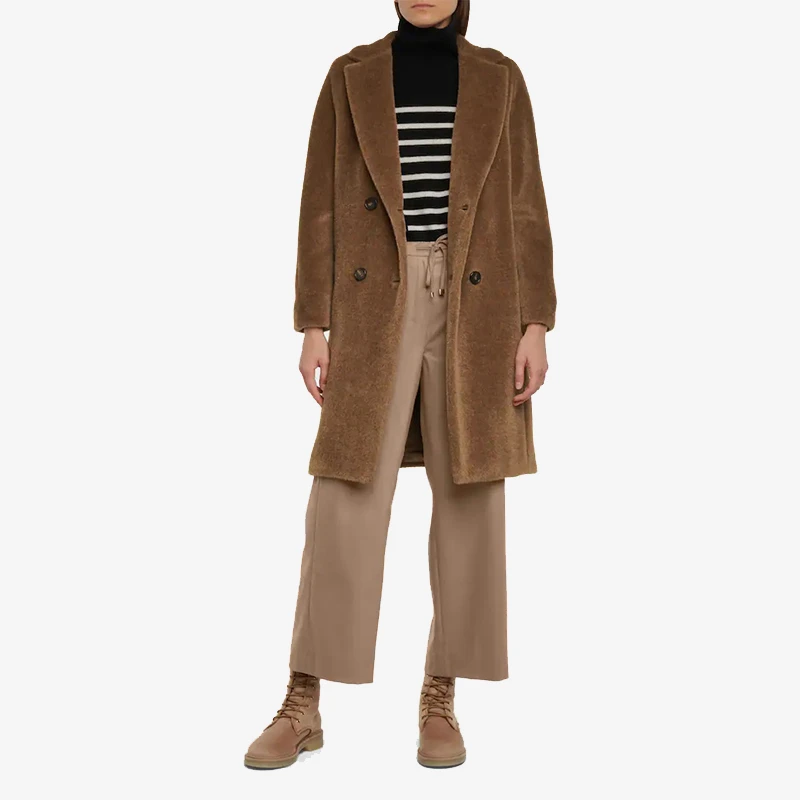 全新未使用 MaxMara 【国现 专柜12800元】 女士中长款大衣 Rosato